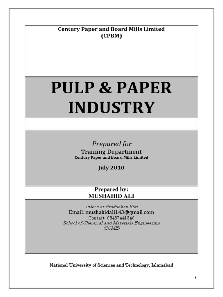 138260168PulpandPaperIndustry.pdf Pulp (Paper) Sodium Carbonate