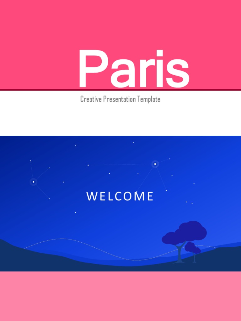 Paris Creative Presentation Template | PDF | Text | Business