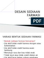 Desain Sediaan Farmasi