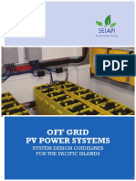 Off Grid PV Systems Design Guidelines