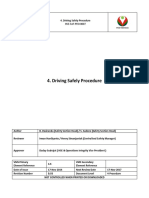 Driving Safely Procedure