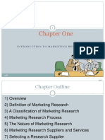 Chapter One: Introduction To Marketing Research