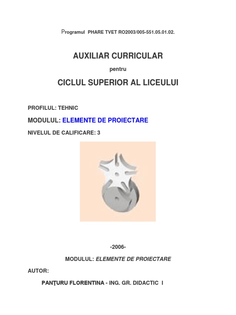 Elemente de Proiectare | PDF