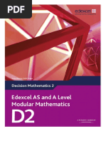 D2 (Decision Mathematics 2) - Edexcel As and A Level Modular Mathematics