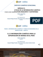 5.1.2 "Información Climática para La Exportación de Mango en El Perú" - Martín López - SENAMHI