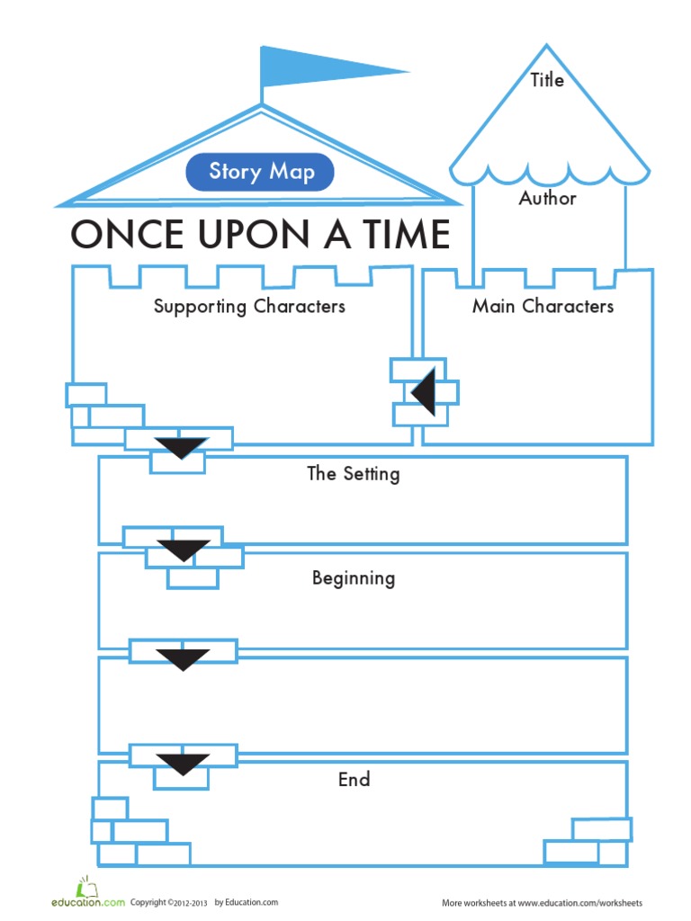 fairy tale story map worksheetpdf