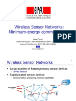 Wireless Sensor Networks: Minimum-Energy Communication
