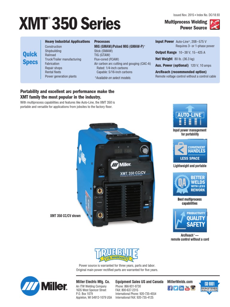 XMT 350 Series PDF | PDF | Electrical Connector | Welding