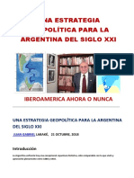 UNA ESTRATEGIA GEOPOLÍTICA PARA LA ARGENTINA DEL SIGLO XXI - por Juan Gabriel Labaké