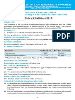 Indian Institute of Banking & Finance: Certificate Examination in Foreign Exchange Facilities For Individuals