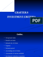 Chapter8 Investment Criteria