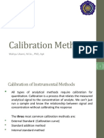 Calibration Methods for Analytical Instrumentation