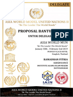 Proposal Permohonan Dana Kegiatan AWMUN 2019