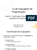 Classificação e Paradigmas de Linguagens de Programação