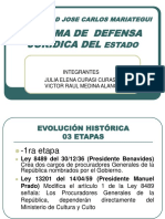 Evolución del Sistema de Defensa Jurídica del Estado Peruano