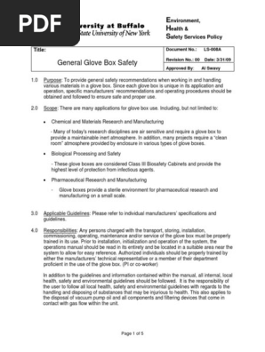 Glove Box Policy