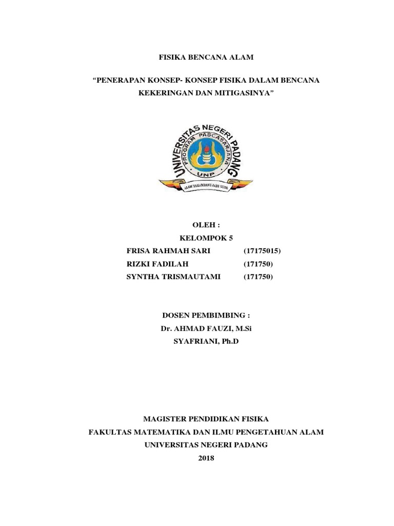 Makalah Kekeringan