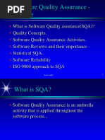 Software Quality Assurance - Outline