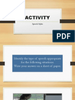 Speech Style Activity Edited