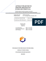 Laporan Perawatan Pompa Sentrifugal PDF
