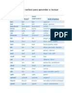 Mi Lista de Verbos para Aprender o Revisar: Meaning