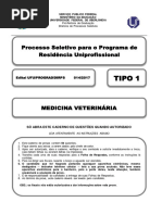 Prova de Residência Multiprofissional em Medicina Veterinária - UFU 2017