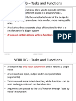 Verilog 5 Tasks Functions