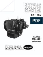 MG 540 Twin Disc, transmisión marina 