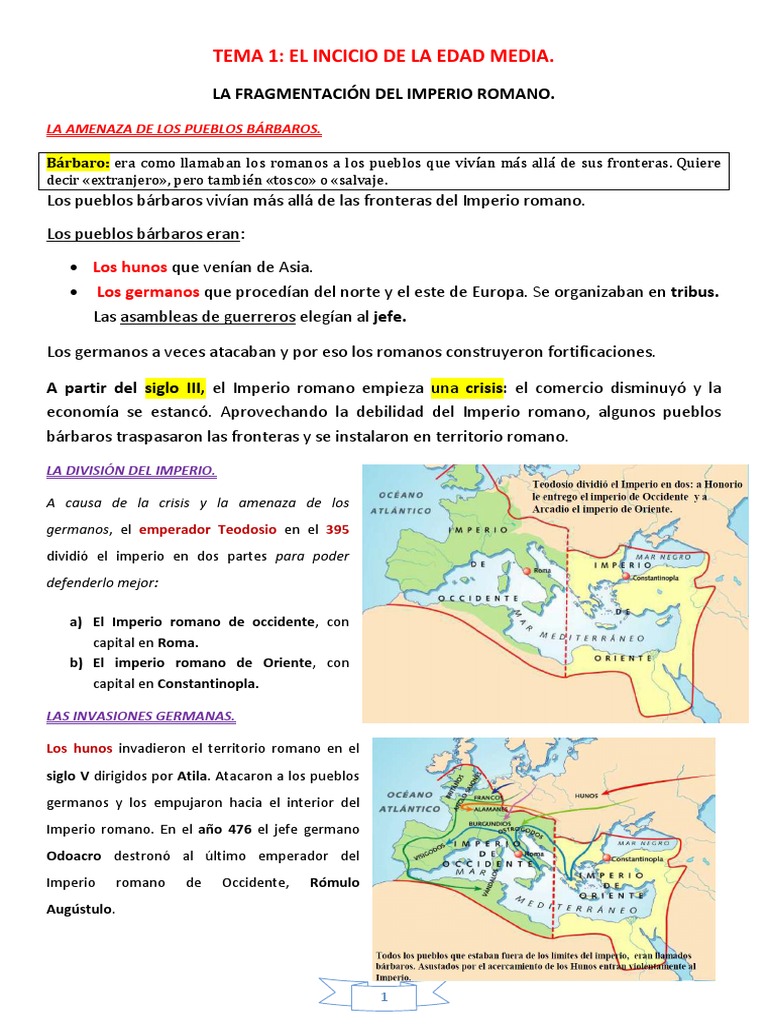 Historia de la Edad Media y sus Reinos | PDF | imperio Bizantino ...