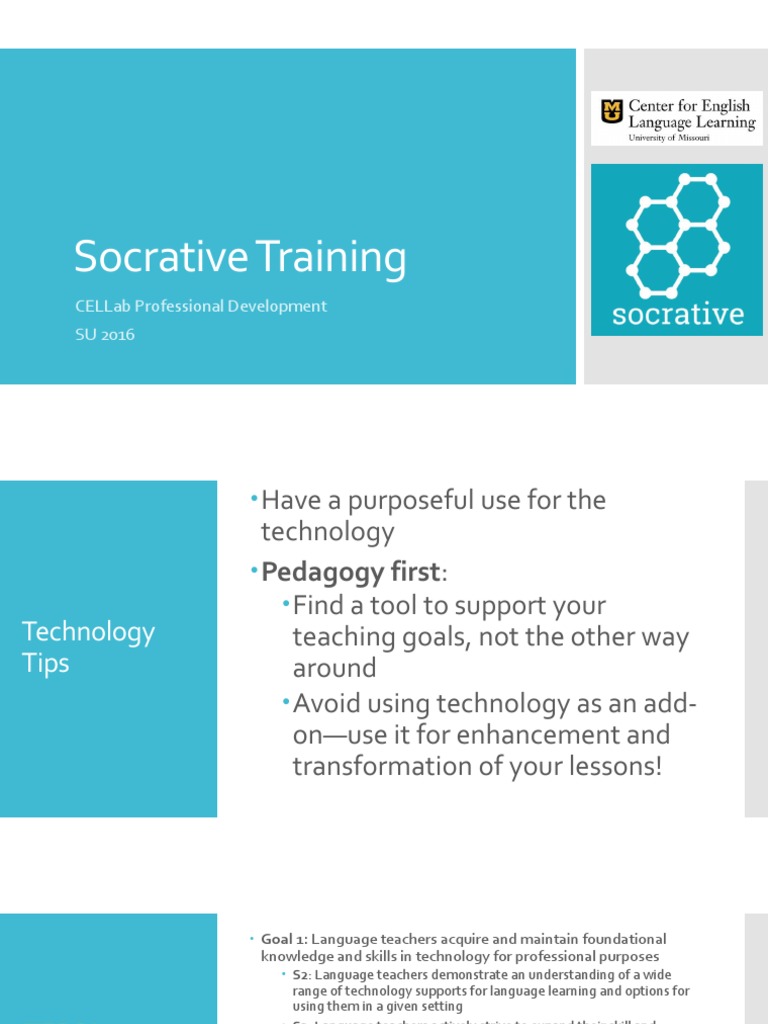 Enhancing Learning with Socrative | PDF | Educational Assessment | Teachers