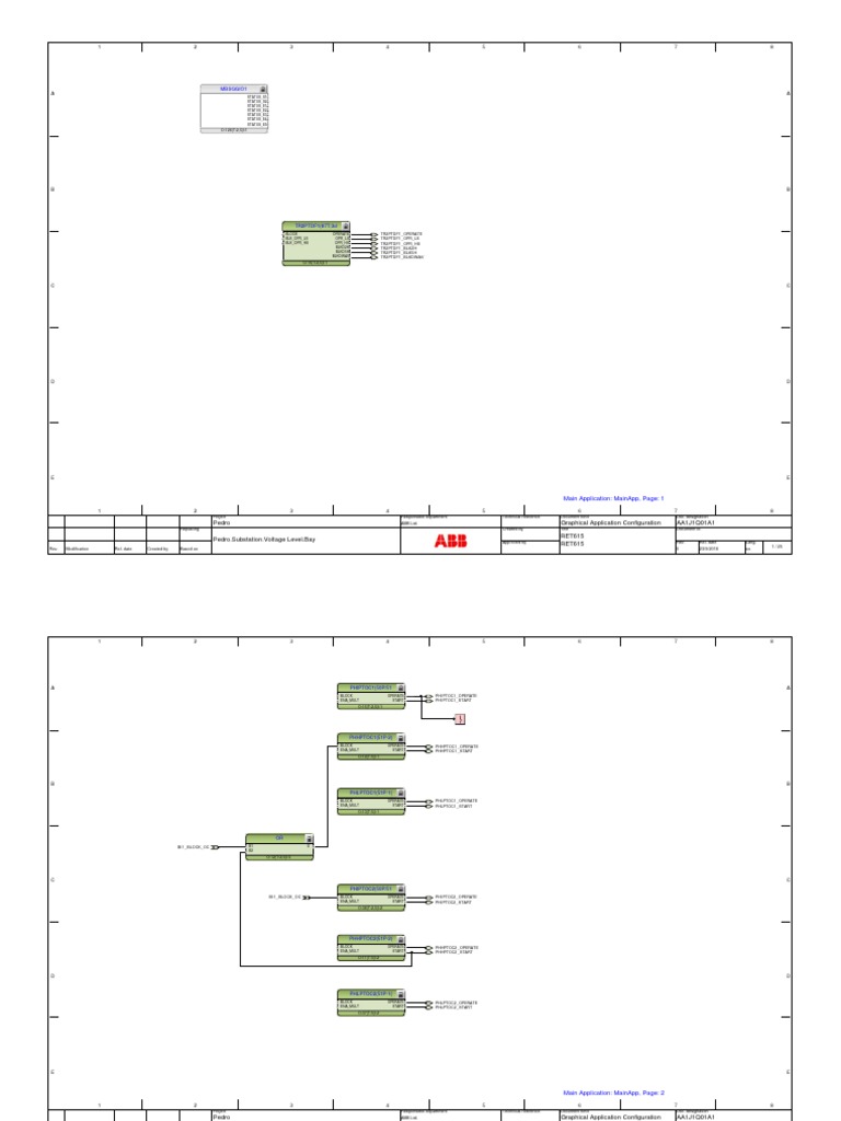 ABB RET615 Graphical Config Guide | PDF