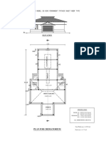 MODERN GAS CREAMATORIUM MODEL III - Semipermanaent Pitched Sheet Roof Typr-Drawing