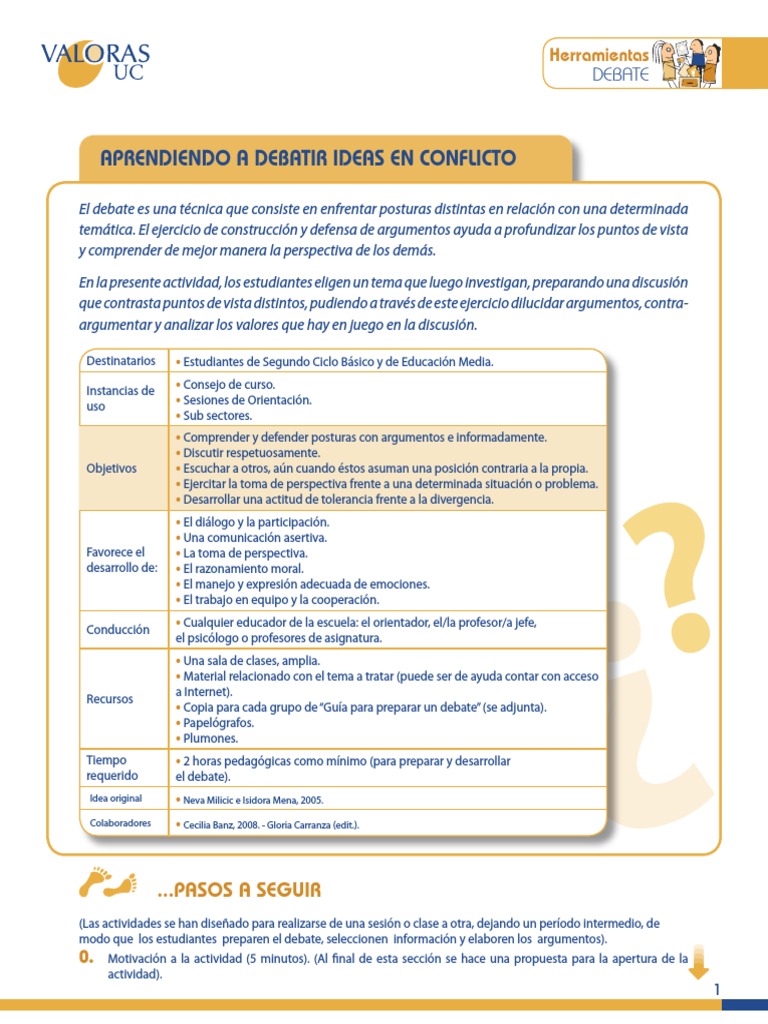Comunicacion - Aprendiendo A Debatir Ideas PDF | PDF