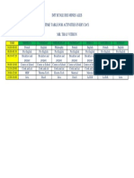 Imt Ecole Des Mines Ales Time Table For Activities Every Day Mr. Thay Vithun