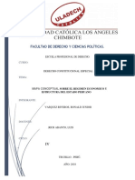 Mapa Conceptual Del Régimen Económico y Estructura Del Estado Peruano
