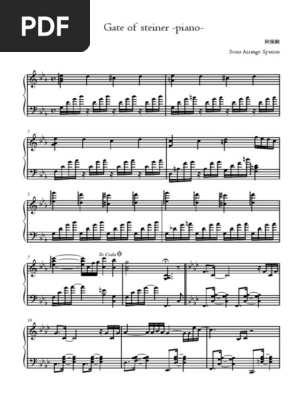 Steins Gate Gate Of Steiner Piano Ver Sperion Pdf