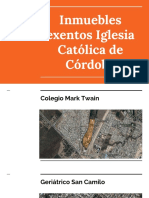 Inmuebles Exentos Iglesia Católica de Córdoba