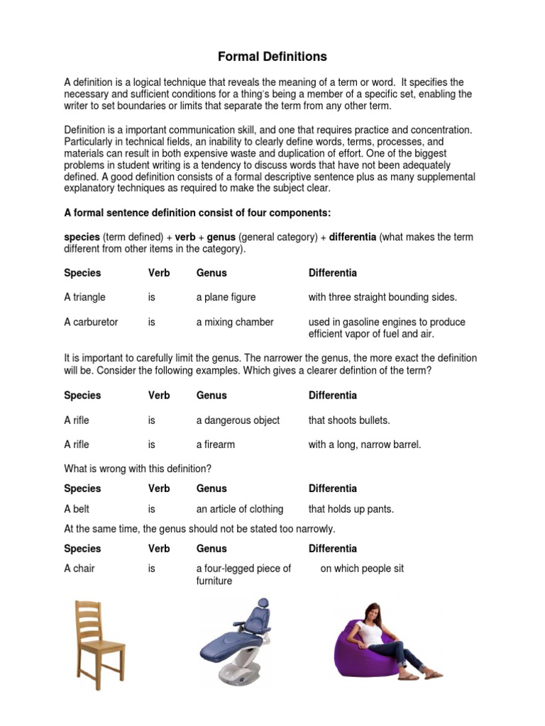 Understanding Formal Definitions | PDF | Definition | Cognition