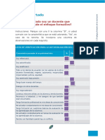 Evaluación formativa docente autoanálisis