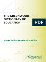 Dictionary of Education - Greenwood