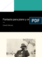 Análisis Fantasía para Piano - Debussy