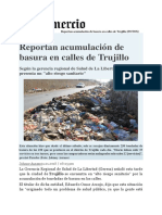Noticia Basura en Trujillo
