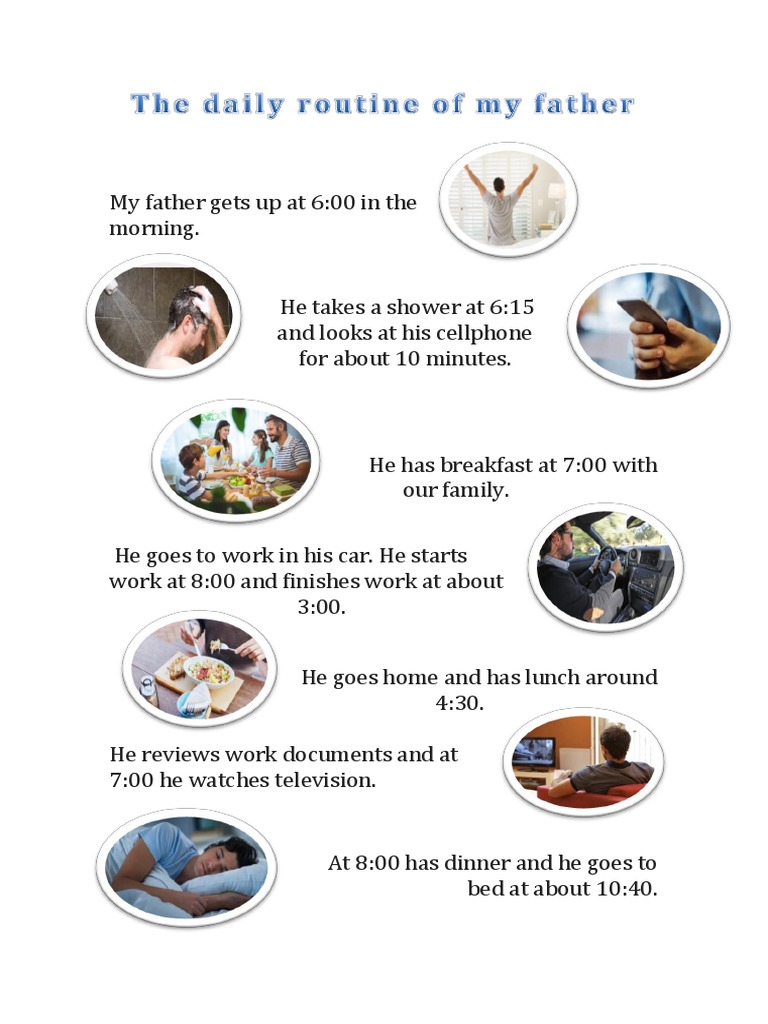 Daily Routine of My Father | PDF