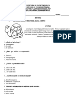 Evaluacion Final de Primer Grado