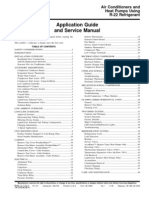 Application Guide and Service Manual: Air Conditioners and Heat Pumps Using R-22 Refrigerant