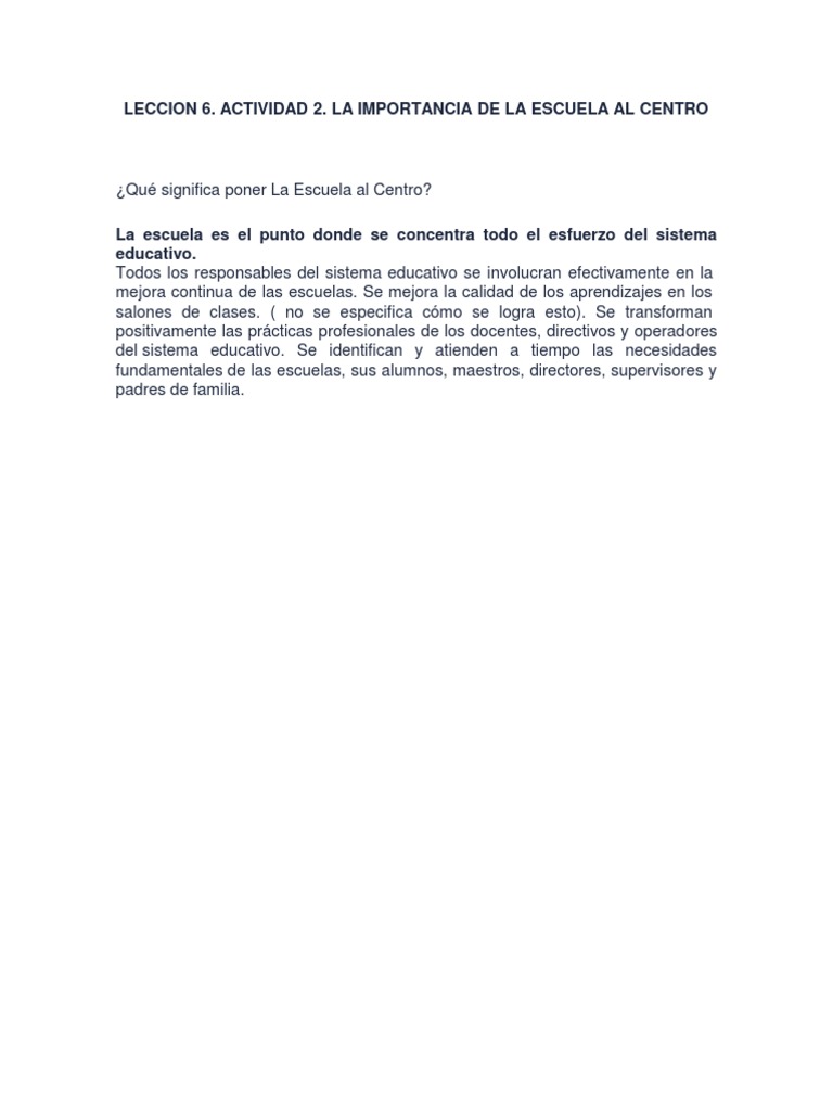 Leccion 6 | PDF | Crecimiento personal y profesional
