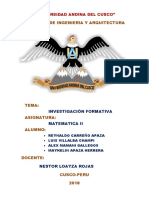 Investigacion Formativa Matematica