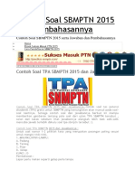 Contoh Soal SBMPTN 2015 dan Pembahasannya - Copy - Copy - Copy.docx