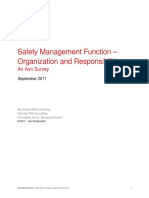 Safety Management Function-Organization and Responsibilities-An Aon Survey