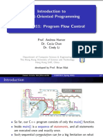 Introduction To Object-Oriented Programming COMP2011: Program Flow Control